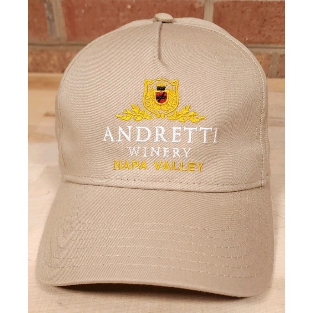 Andretti Winery Napa Valley‎ Hat Cap Wine Otto Beige Strapback